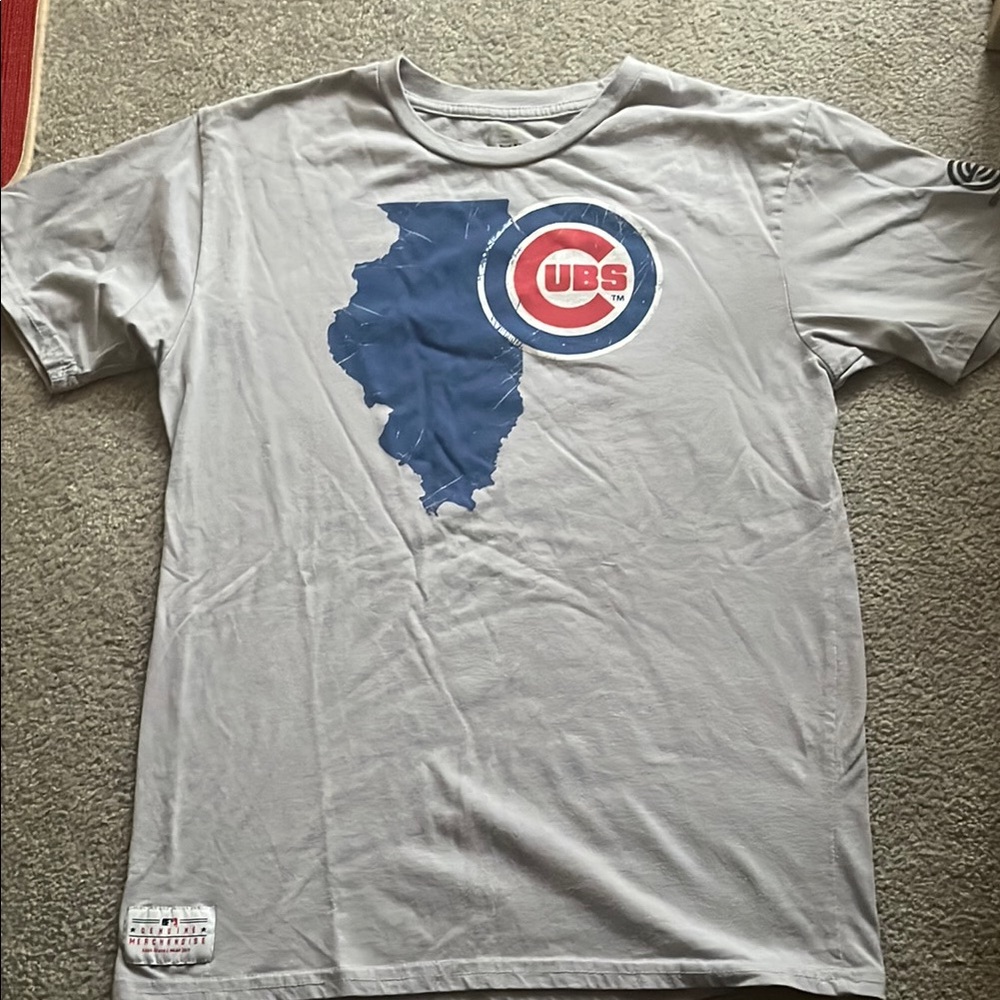 Cubs Gray Short Sleeve Tee